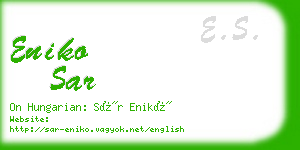 eniko sar business card